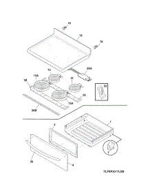 Top / Drawer parts for Crosley Electric Range CCRE3870MSC from AppliancePartsPros.com