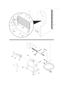 System parts for Crosley Upright Freezer CCV17RFLW1 from AppliancePartsPros.com
