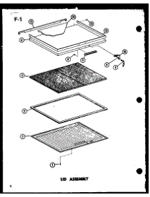 Lid Assembly parts for Amana Chest Freezer CD-10B/P60330-92W from AppliancePartsPros.com
