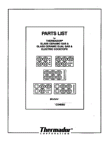 Cover parts for Thermador Electric Cooktop CD456U from AppliancePartsPros.com