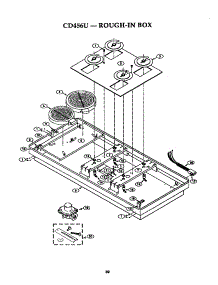 Rough-In Box parts for Thermador Electric Cooktop CD456U from AppliancePartsPros.com