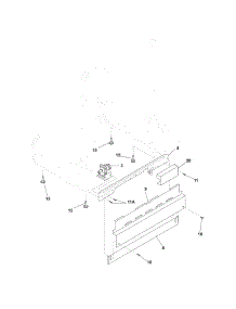 Frame parts for Crosley Dishwasher CDB350NB0A from AppliancePartsPros.com