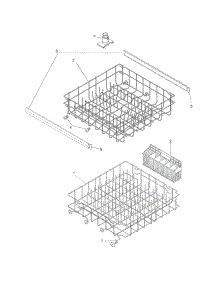 Racks parts for Crosley Dishwasher CDB350NB0A from AppliancePartsPros.com
