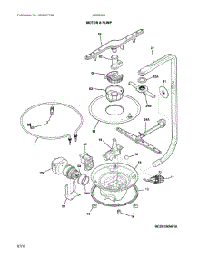Motor & Pump parts for Crosley Dishwasher CDB350NB7B from AppliancePartsPros.com
