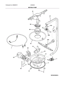 Motor & Pump parts for Crosley Dishwasher CDB350NB9B from AppliancePartsPros.com