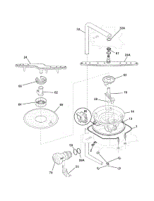 Motor & Pump parts for Crosley Dishwasher CDB400KB0A from AppliancePartsPros.com