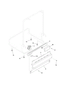 Frame parts for Crosley Dishwasher CDB400KW0A from AppliancePartsPros.com