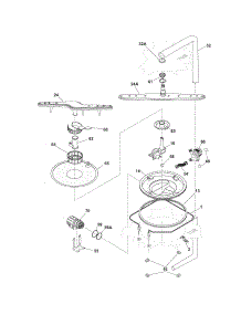 Motor & Pump parts for Crosley Dishwasher CDB500CGS0 from AppliancePartsPros.com