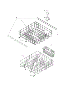 Racks parts for Crosley Dishwasher CDB500CGS0 from AppliancePartsPros.com