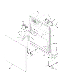 Door parts for Crosley Dishwasher CDB500NS0A from AppliancePartsPros.com