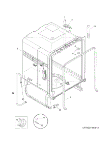 Tub parts for Crosley Dishwasher CDB500NS4A from AppliancePartsPros.com