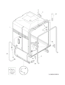 Tub parts for Crosley Dishwasher CDB900NS1A from AppliancePartsPros.com