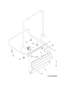 Frame parts for Crosley Dishwasher CDB900NW6B from AppliancePartsPros.com