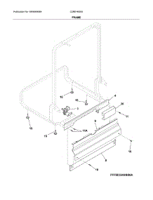 Frame parts for Crosley Dishwasher CDBEH600SS2A from AppliancePartsPros.com