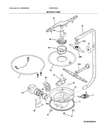 Motor & Pump parts for Crosley Dishwasher CDBEH600SW2A from AppliancePartsPros.com