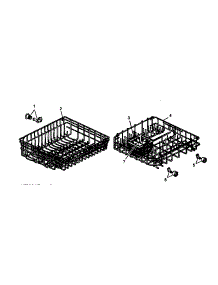 Rack Assembly parts for Caloric Dishwasher CDC550CL-P1188329W from AppliancePartsPros.com