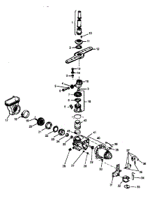 Motor Pump / Water Distribution Components parts for Caloric Dishwasher CDC550CL-P1188329W from AppliancePartsPros.com