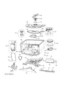 Tub & Motor parts for Ge Dishwasher CDD420P4T0W2 from AppliancePartsPros.com