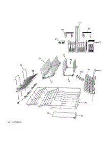 Rack Assemblies parts for Ge Dishwasher CDD420P4T0W2 from AppliancePartsPros.com