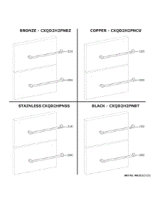 Cafe Customization parts for Ge Refrigerator CDE06RP3NAD1 from AppliancePartsPros.com