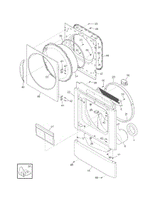 Front Panel / Lint Filter parts for Crosley Dryer CDE4000HW0 from AppliancePartsPros.com