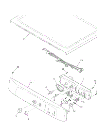 Controls / Top Panel parts for Crosley Dryer CDE4000HW0 from AppliancePartsPros.com