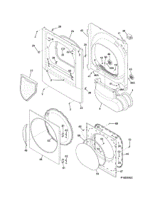 Front Panel / Lint Filter parts for Crosley Dryer CDE4500KW0 from AppliancePartsPros.com