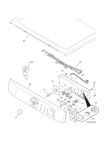 Controls / Top Panel parts for Crosley Dryer CDE4500KW0 from AppliancePartsPros.com
