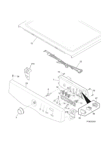 Controls / Top Panel parts for Crosley Dryer CDE4700LB0 from AppliancePartsPros.com
