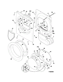 Front Panel / Lint Filter parts for Crosley Dryer CDE4701QW0 from AppliancePartsPros.com