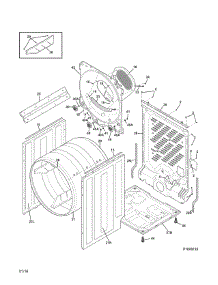 Cabinet / Drum parts for Crosley Dryer CDE7300RW0 from AppliancePartsPros.com
