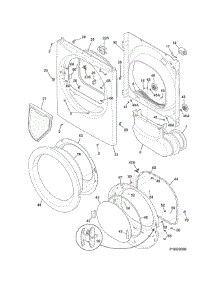 Front Panel / Lint Filter parts for Crosley Dryer CDE7300RW0 from AppliancePartsPros.com