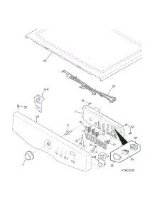 Controls / Top Panel parts for Crosley Dryer CDE7300RW0 from AppliancePartsPros.com