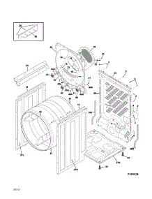 Cabinet / Drum parts for Crosley Dryer CDE7400QW0 from AppliancePartsPros.com