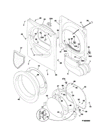 Front Panel / Lint Filter parts for Crosley Dryer CDE7400QW0 from AppliancePartsPros.com