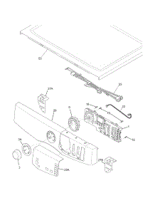 Controls / Top Panel parts for Crosley Dryer CDE7700LR0 from AppliancePartsPros.com