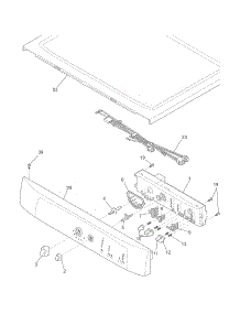 Controls / Top Panel parts for Crosley Dryer CDEC400FW1 from AppliancePartsPros.com