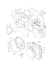 Front Panel / Lint Filter parts for Crosley Dryer CDEC450KW0 from AppliancePartsPros.com