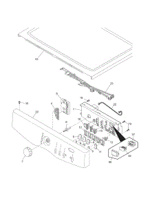Controls / Top Panel parts for Crosley Dryer CDEC500FW0 from AppliancePartsPros.com