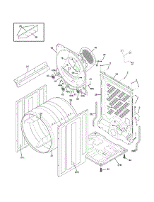 Cabinet / Drum parts for Crosley Dryer CDEC750KW0 from AppliancePartsPros.com