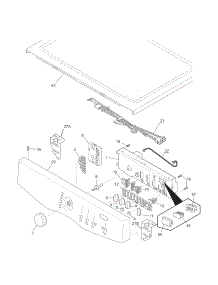 Controls / Top Panel parts for Crosley Dryer CDEC750KW0 from AppliancePartsPros.com