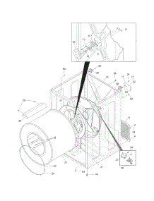 Cabinet / Drum parts for Crosley Dryer CDG2000FW1 from AppliancePartsPros.com
