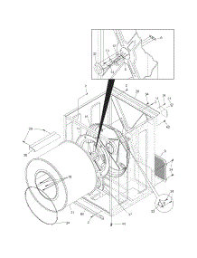 Cabinet / Drum parts for Crosley Dryer CDG4000FW1 from AppliancePartsPros.com