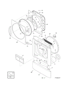 Front Panel / Lint Filter parts for Crosley Dryer CDG4000HW1 from AppliancePartsPros.com