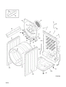 Cabinet / Drum parts for Crosley Dryer CDG7300RW0 from AppliancePartsPros.com