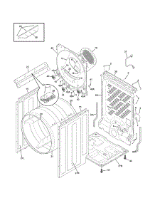 Cabinet / Drum parts for Crosley Dryer CDG7700LW0 from AppliancePartsPros.com