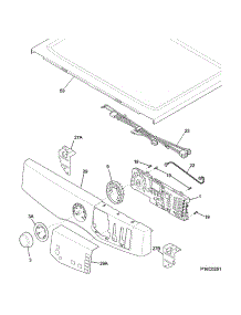 Controls / Top Panel parts for Crosley Dryer CDG7700LW1 from AppliancePartsPros.com
