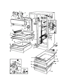 Fresh Food Compartment parts for Maytag Side-By-Side Refrigerator CDNS24V9-BR86A from AppliancePartsPros.com