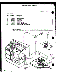 Front Desk Control Accessory (Fdc01 / P1124601r) (Cdpr400 / P9807207r) parts for Amana Central Air Conditioner CDPR400/P9807207R from AppliancePartsPros.com
