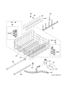 Upper Rack Assembly parts for Ge Dishwasher CDT800P2N5S1 from AppliancePartsPros.com